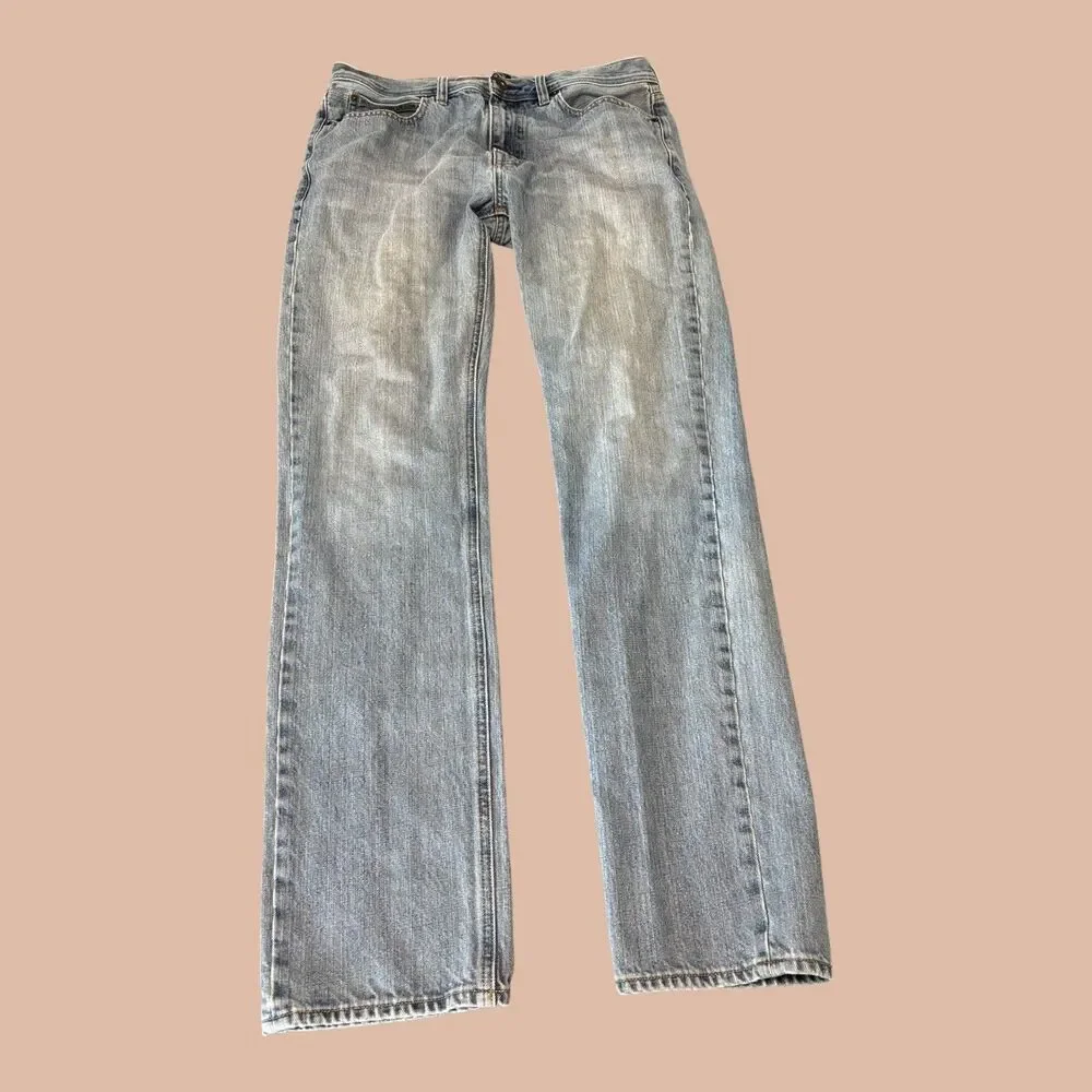J. Crew Jeans Mens Size 32x34 Light Wash Blue Denim The Sutton